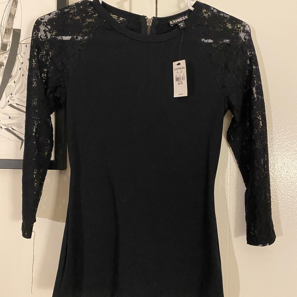 *NEW* Express long sleeve lace shirt